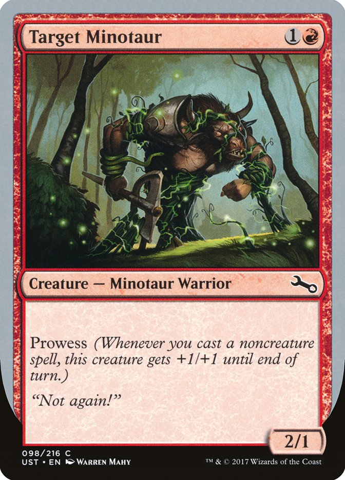 Target Minotaur (Vine Art) [Unstable] | Exor Games Truro