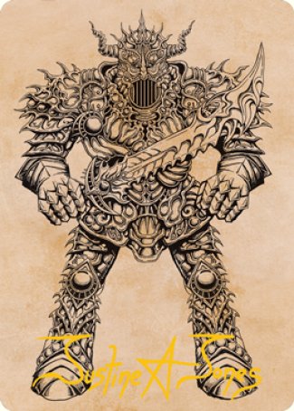 Iron Golem (Showcase) Art Card (Gold-Stamped Signature) [Dungeons & Dragons: Adventures in the Forgotten Realms Art Series] | Exor Games Truro
