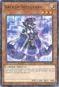 Backup Secretary (Starfoil) [SP18-EN002] Starfoil Rare | Exor Games Truro