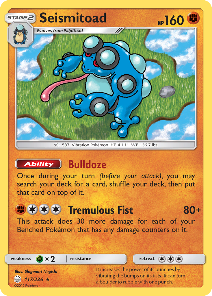 Seismitoad (117/236) [Sun & Moon: Cosmic Eclipse] | Exor Games Truro