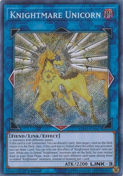 Knightmare Unicorn [FLOD-EN047] Secret Rare | Exor Games Truro