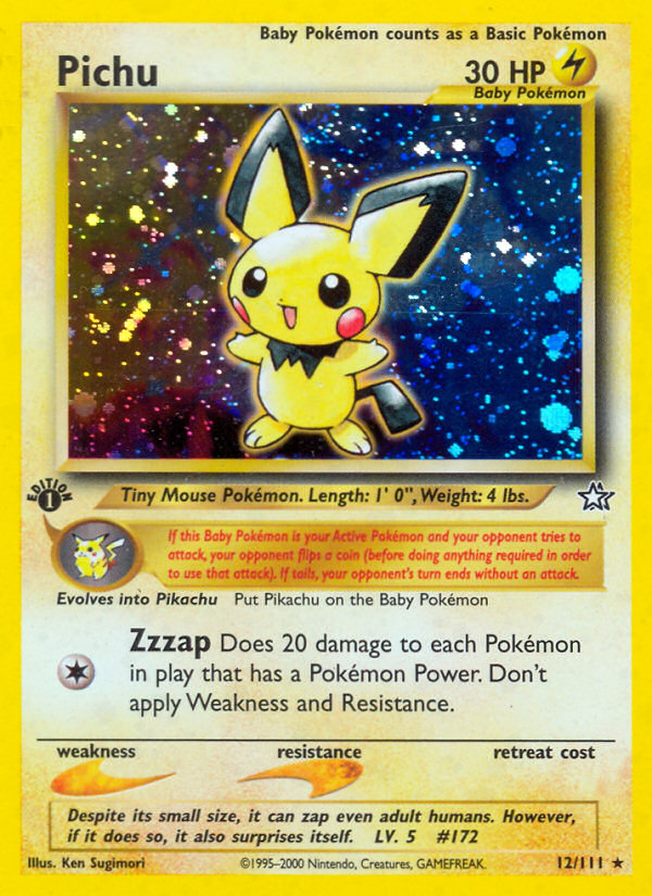 Pichu (12/111) [Neo Genesis 1st Edition] | Exor Games Truro