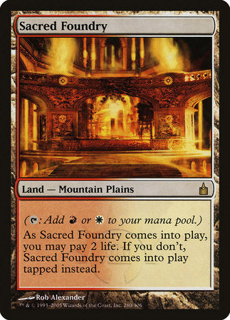 Sacred Foundry [Ravnica: City of Guilds] | Exor Games Truro