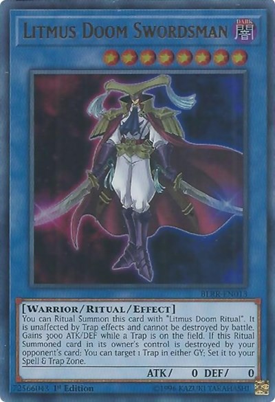 Litmus Doom Swordsman [BLRR-EN013] Ultra Rare | Exor Games Truro