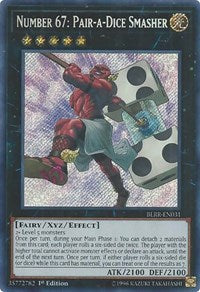 Number 67: Pair-a-Dice Smasher [BLRR-EN031] Secret Rare | Exor Games Truro