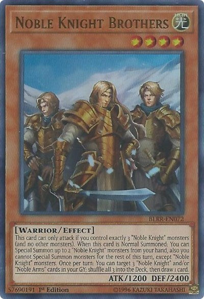 Noble Knight Brothers [BLRR-EN072] Ultra Rare | Exor Games Truro