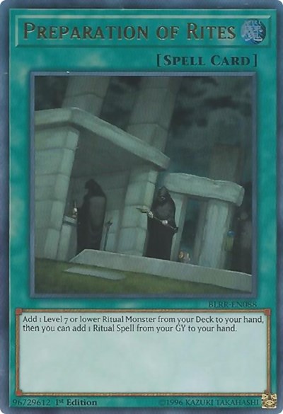 Preparation of Rites [BLRR-EN088] Ultra Rare | Exor Games Truro