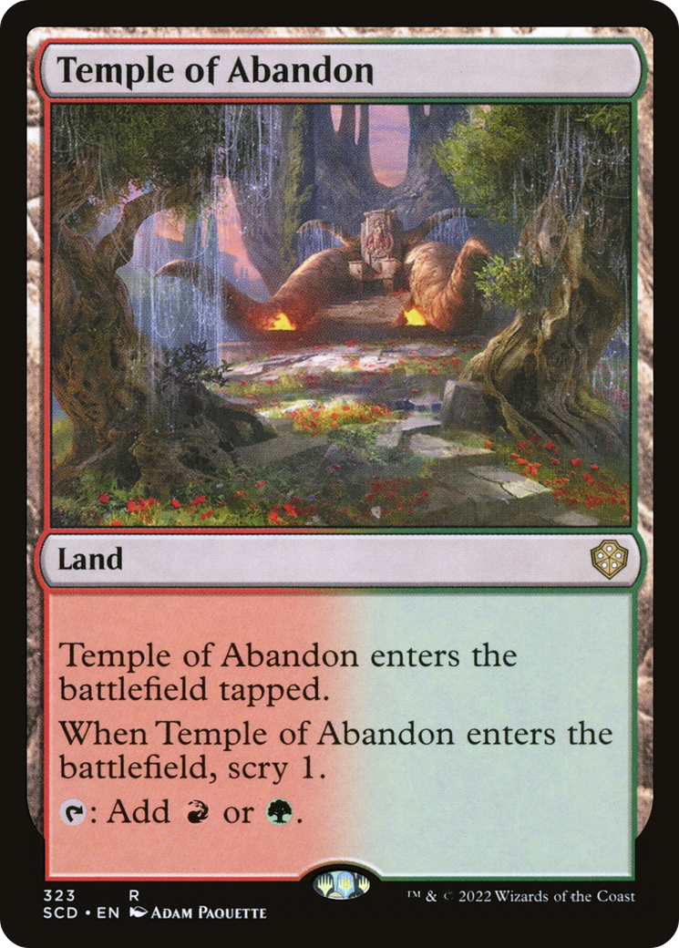 Temple of Abandon [Starter Commander Decks] | Exor Games Truro