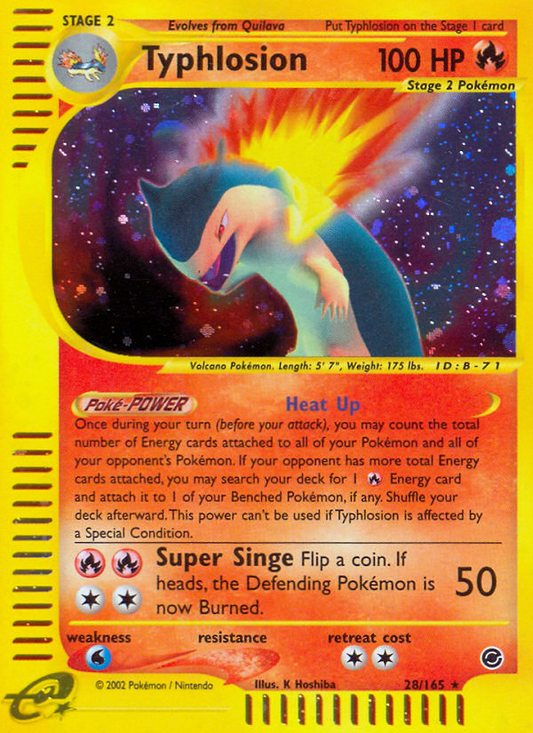 Typhlosion (28/165) [Expedition: Base Set] | Exor Games Truro