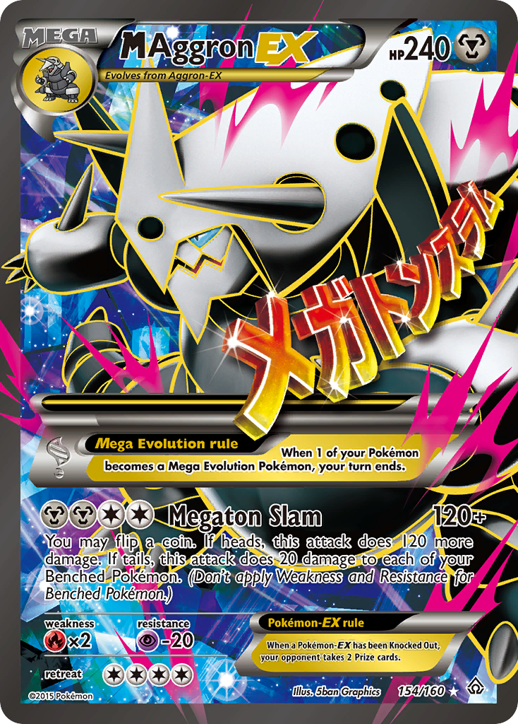 M Aggron EX (154/160) [XY: Primal Clash] | Exor Games Truro