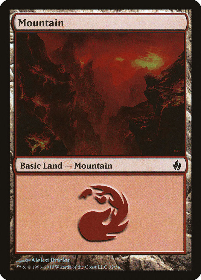 Mountain (32) [Premium Deck Series: Fire and Lightning] | Exor Games Truro