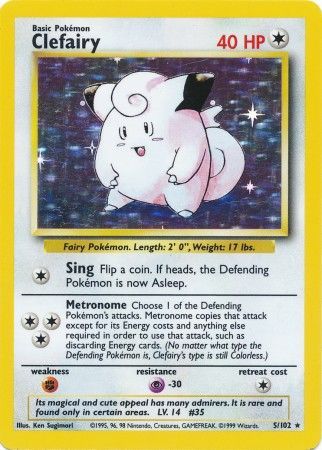 Clefairy (5/102) [Base Set Unlimited] | Exor Games Truro