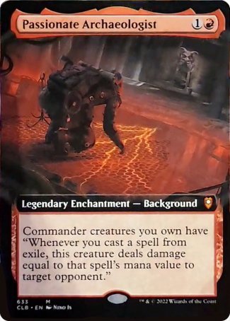 Passionate Archaeologist (Extended Art) [Commander Legends: Battle for Baldur's Gate] | Exor Games Truro