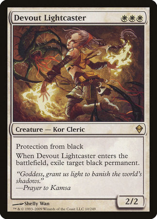 Devout Lightcaster [Zendikar] | Exor Games Truro