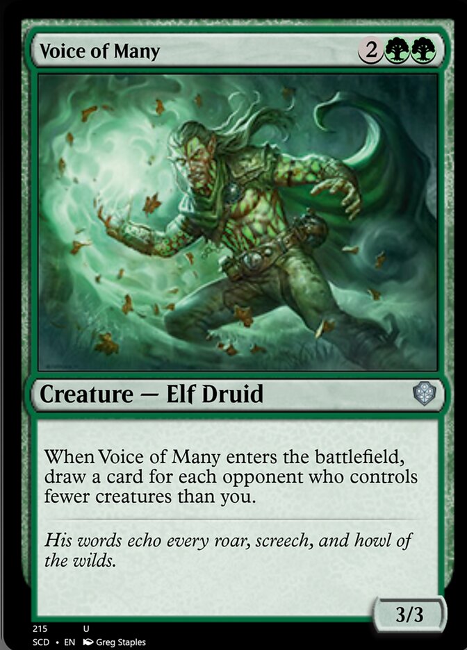 Voice of Many [Starter Commander Decks] | Exor Games Truro