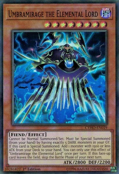 Umbramirage the Elemental Lord [CYHO-EN019] Super Rare | Exor Games Truro