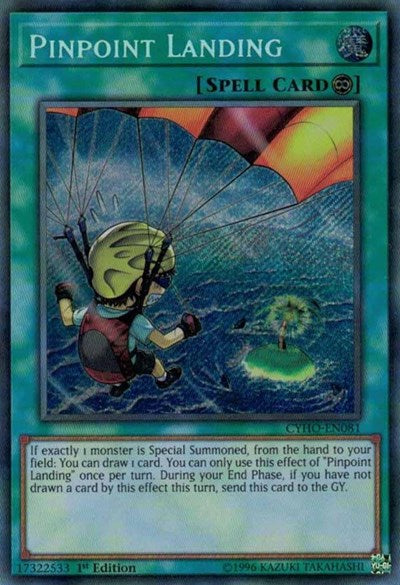 Pinpoint Landing [CYHO-EN081] Secret Rare | Exor Games Truro