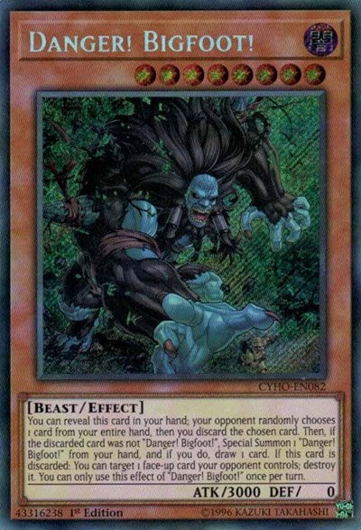 Danger! Bigfoot! [CYHO-EN082] Secret Rare | Exor Games Truro