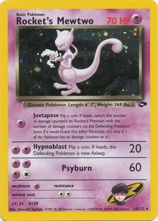 Rocket's Mewtwo (14/132) [Gym Challenge Unlimited] | Exor Games Truro