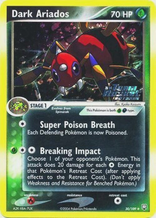 Dark Ariados (30/109) (Stamped) [EX: Team Rocket Returns] | Exor Games Truro