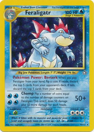 Feraligatr (4/111) [Neo Genesis Unlimited] | Exor Games Truro