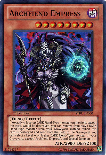 Archfiend Empress [STBL-EN000] Super Rare | Exor Games Truro