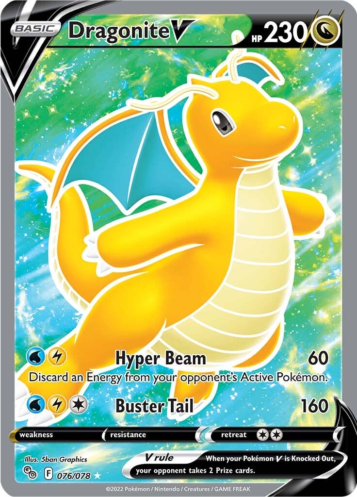 Dragonite V (076/078) [Pokémon GO] | Exor Games Truro