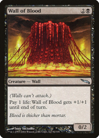 Wall of Blood [Mirrodin] | Exor Games Truro