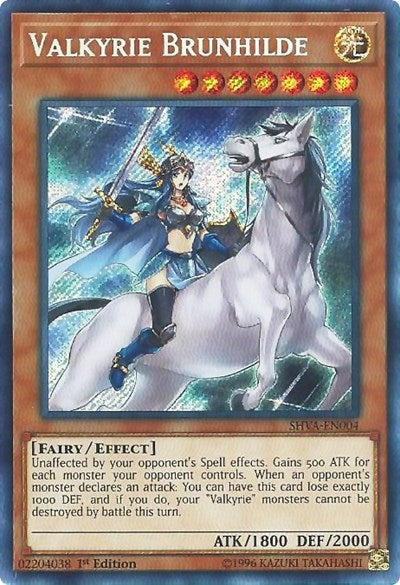 Valkyrie Brunhilde [SHVA-EN004] Secret Rare | Exor Games Truro