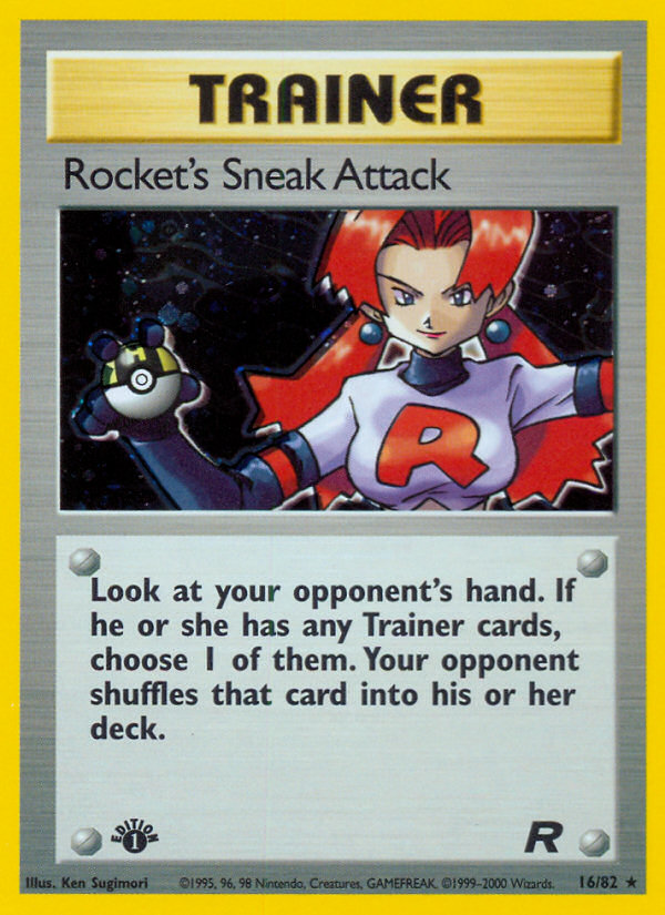 Rocket's Sneak Attack (16/82) [Team Rocket 1st Edition] | Exor Games Truro