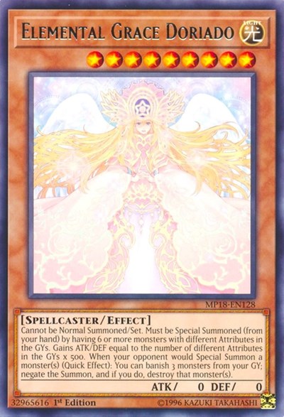 Elemental Grace Doriado [MP18-EN128] Rare | Exor Games Truro