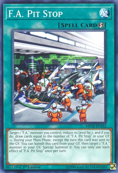 F.A. Pit Stop [MP18-EN162] Common | Exor Games Truro