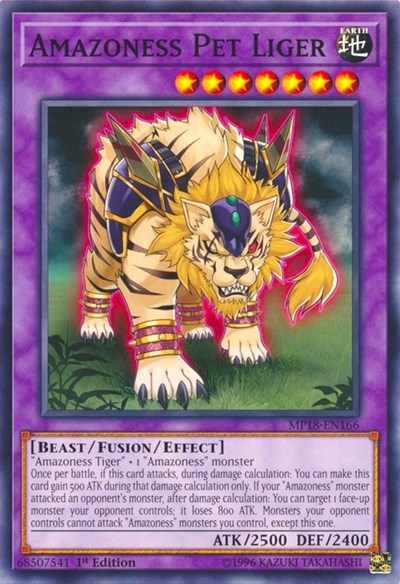 Amazoness Pet Liger [MP18-EN166] Common | Exor Games Truro