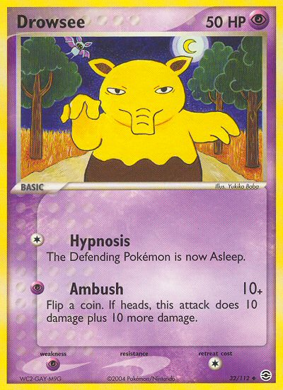 Drowzee (32/112) [EX: FireRed & LeafGreen] | Exor Games Truro