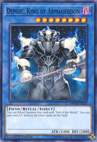 Demise, King of Armageddon [MP18-EN232] Common | Exor Games Truro