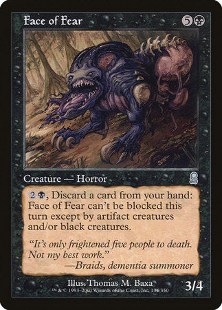 Face of Fear [Odyssey] | Exor Games Truro