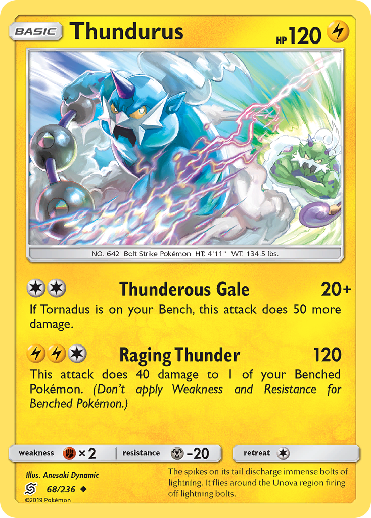 Thundurus (68/236) [Sun & Moon: Unified Minds] | Exor Games Truro