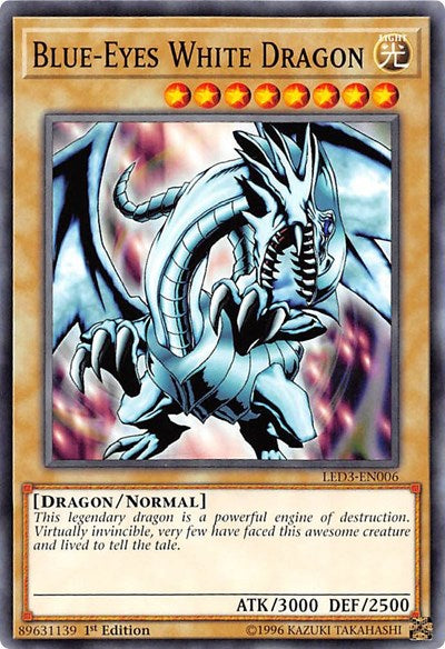 Blue-Eyes White Dragon [LED3-EN006] Common | Exor Games Truro