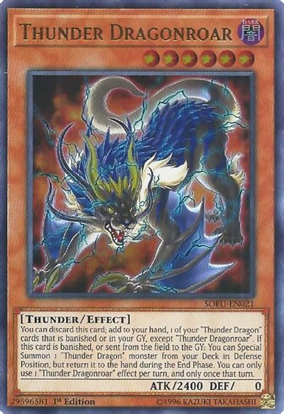 Thunder Dragonroar [SOFU-EN021] Ultra Rare | Exor Games Truro