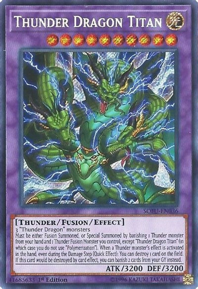 Thunder Dragon Titan [SOFU-EN036] Secret Rare | Exor Games Truro