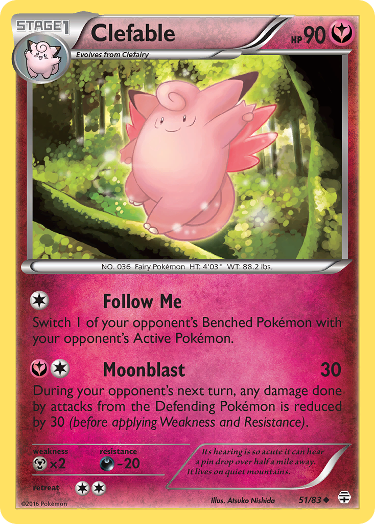 Clefable (51/83) [XY: Generations] | Exor Games Truro