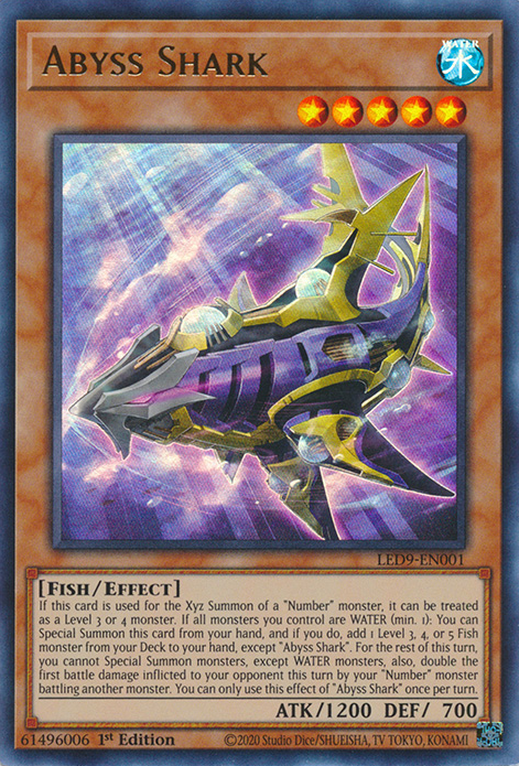 Abyss Shark [LED9-EN001] Ultra Rare | Exor Games Truro