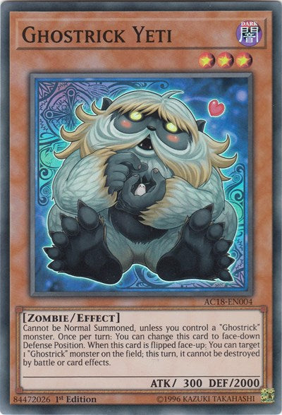 Ghostrick Yeti [AC18-EN004] Super Rare | Exor Games Truro