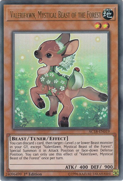 Valerifawn, Mystical Beast of the Forest [AC18-EN019] Ultra Rare | Exor Games Truro