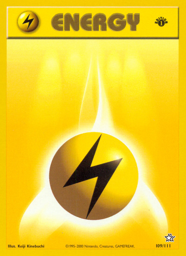 Lightning Energy (109/111) [Neo Genesis 1st Edition] | Exor Games Truro