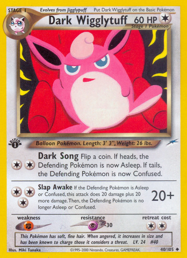 Dark Wigglytuff (40/105) [Neo Destiny 1st Edition] | Exor Games Truro