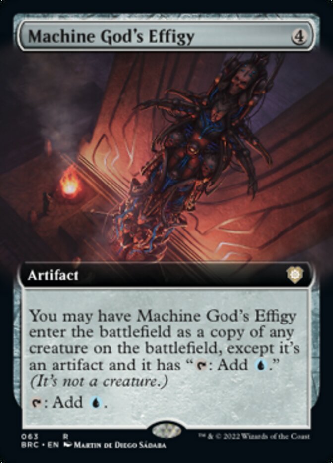 Machine God's Effigy (Extended Art) [The Brothers' War Commander] | Exor Games Truro