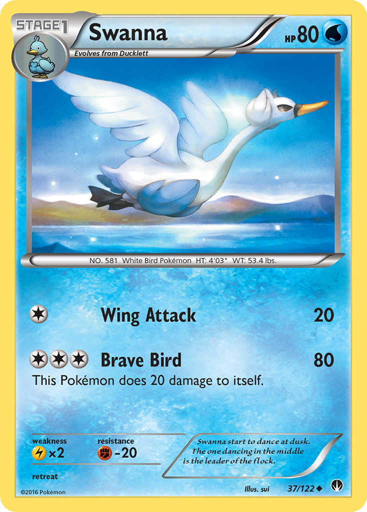 Swanna (37/122) [XY: BREAKpoint] | Exor Games Truro