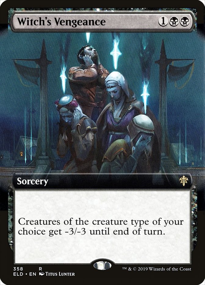 Witch's Vengeance (Extended Art) [Throne of Eldraine] | Exor Games Truro