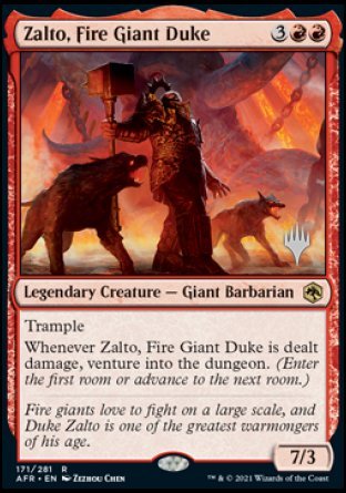 Zalto, Fire Giant Duke (Promo Pack) [Dungeons & Dragons: Adventures in the Forgotten Realms Promos] | Exor Games Truro